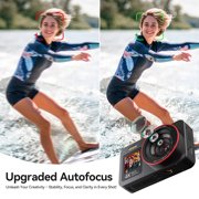 Deatti Digital Camera,FHD 4K Camera with Dual Screen 64GB SD Card ,Digital Point and Shoot Camera,18X Zoom,Anti Shake Portable Rechargeable for Boys Girls Kids, Black