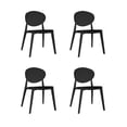 thumbnail image 1 of OFFIHO Set de 4 Sillas Teksi Negro para exterior con protección UV y diseño ergonómico, 1 of 8