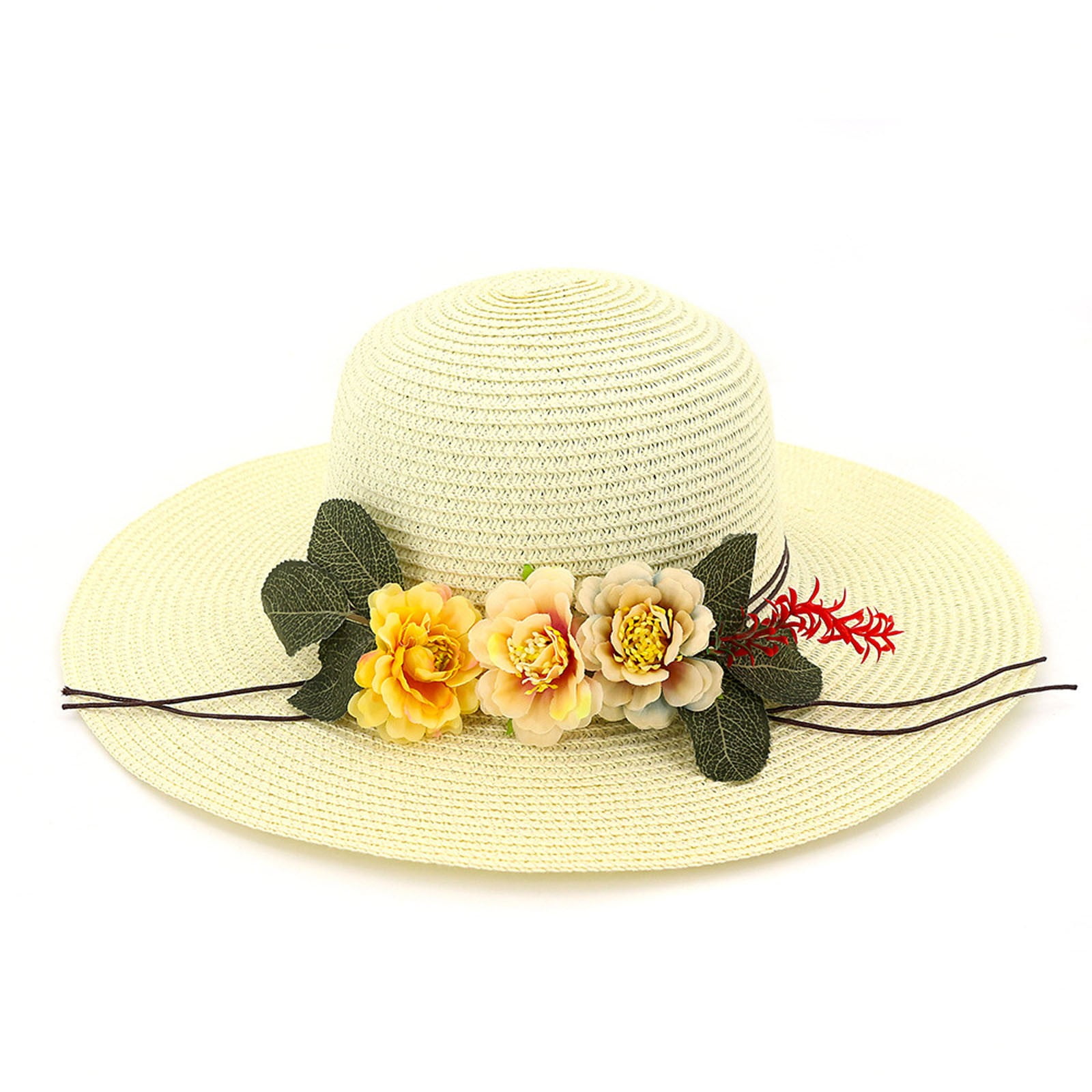 Feiboyy Women's Beach Hat Sun Visor Hat Sun Protection Shade Cover Hat ...