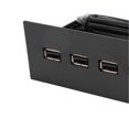 thumbnail image 4 of Hub USB 5,25 pouces à 4 ports, haute vitesse, stable, Plug and Play, lecteur optique, panneau avant pour carte mère de bureau, 4 of 4