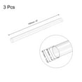 thumbnail image 2 of Plastic Pipe Rigid Tube Clear 0.4"(10mm) ID 0.43"(11mm) OD 6" (150mm) for Lighting, Water Plumbing, Pack of 3, 2 of 6