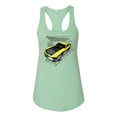 thumbnail image 2 of Wild Bobby, Ford Boss 302 Mustang Horse Power Retro, Cars and Trucks, Women Racerback Tank Top, Mint, Medium, 2 of 4