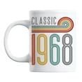 thumbnail image 1 of Vintage Classic 1968 feat. Rainbow Stripes, Birthday Coffee & Tea Mug Cup (11oz), 1 of 6