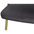 thumbnail image 6 of Meridian Furniture Logan Gray Velvet Dining Chair (Set of 2), 6 of 10
