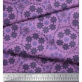 thumbnail image 3 of Soimoi polyester Crepe Fabric Snowflake Artistic Print Sewing Fabric Yard 42 Inch Wide, 3 of 3