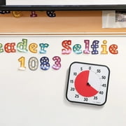 Time Timer 12 inch Visual Timer— 60 Minute Kids Desk Countdown Clock with Dry Erase Activity Card