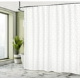 thumbnail image 5 of Ambesonne Minimalist Shower Curtain, Thin Lines Motifs Art, 69"Wx84"L, White and Pale Rose, 5 of 5