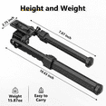 CVLIFE Rifle Bipod with 360 Swivel Bipods for Rifles Heavy Duty Tilt Bipod for Hunting and