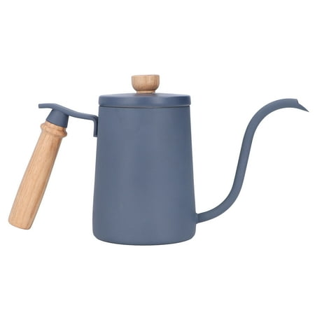 

Coffee Pour Over Kettle 600ml Gooseneck Vent Hole Wooden Handle Food Grade Stainless Steel Ergonomic Gooseneck Kettle