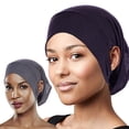 thumbnail image 4 of Solid Color Ready Bandanas Cap Accessories Hijab Caps Women's Hijab Undercap with Ear Hole Islamic Scarf Hat COFFEE, 4 of 8