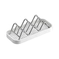 thumbnail image 2 of Stainless Steel Soap Holder, Bathroom Draining Rack with Removable Drip Tray, Countertop Organizer for Soap Sponge, 1-Pack, 2 of 7