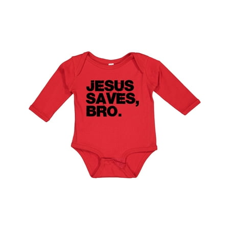 

Inktastic Jesus Saves Bro Christian Gift Baby Boy or Baby Girl Long Sleeve Bodysuit