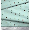 thumbnail image 2 of Soimoi Green polyester Crepe Fabric Butidar Jamdani Print Fabric by Yard 52 Inch Wide, 2 of 2