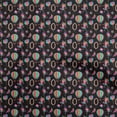 thumbnail image 1 of oneOone Georgette Viscose Black Fabric Circus Quilting Supplies Print Sewing Fabric By The Yard 42 Inch Wide-aF, 1 of 5