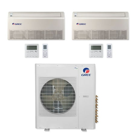 

Gree MULTI42CFLR204 - 42 000 BTU Multi21+ Dual-Zone Floor/Ceiling Mini Split Air Conditioner Heat Pump 208-230V (12-12)