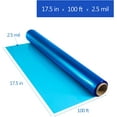 JOYIT Blue Cellophane Wrap Roll, 100Ft X 17.5in Transparent Blue