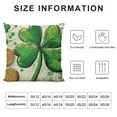thumbnail image 6 of Nawypu St. Patrick's Day Lumbar Decorative Rectangle Pillow Cover Shamrock Clover Gold Coins Porch Patio Outdoor Pillowcase, Polka Dots Irish Sofa Couch Cushion Case Home Decor&nbsp;2pc, 6 of 6