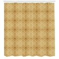 thumbnail image 2 of Ambesonne Damask Shower Curtain, Classical Flower Design, 69"Wx84"L, Mustard Amber, 2 of 2