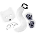 thumbnail image 3 of Conjunto de collar y cola de animal para fiestas temáticas, máscara facial de Halloween para juego de rol de graduación, 3 of 8