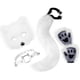 thumbnail image 3 of Conjunto de collar y cola de animal para disfrazarse de animales, fiestas temáticas, hermosa máscara de Halloween Blanco, 3 of 9