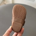 thumbnail image 6 of Gpaecead Baby Girls Bow Mary Jane Flats Soft Sole Non Slip Faux Leather Princess Dress Shoes For Toddler First Walker, Brown, 6 of 8