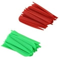 thumbnail image 2 of 100Pcs Arrows Vanes 4 Inch Plastic Feather Fletching for Diy Archery Arrows - 50 Pcs Green & 50Pcs Red, 2 of 7