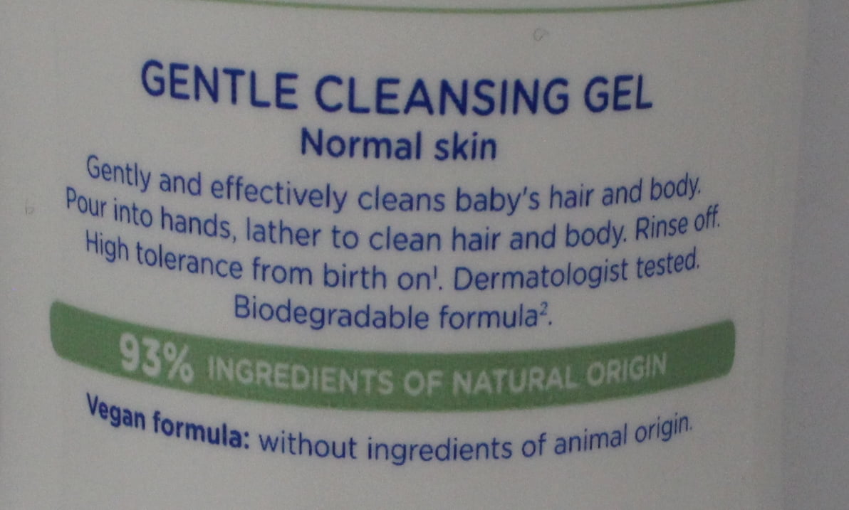 Mustela Baby Gentle Cleansing Gel - Baby Hair & Body Wash - with Natural Avocado fortified with Vitamin B5 - Biodegradable Formula & Tear-Free – 16.90 fl. oz.