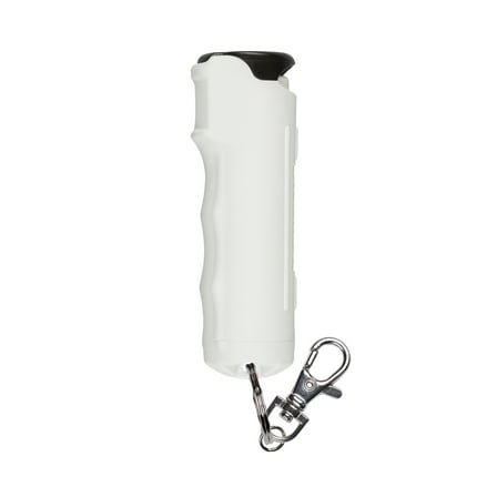 SABRE Glow in the Dark Pepper Gel with Flip Top Safety and Snap Clip, Pepper Spray Keychain