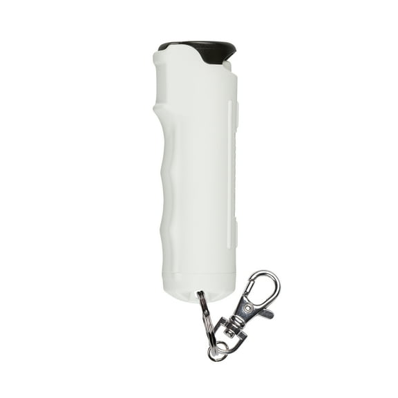 SABRE Glow in the Dark Pepper Gel with Flip Top Safety and Snap Clip, Pepper Spray Keychain