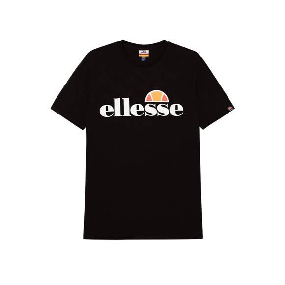 ellesse Camiseta de Hombre SL PRADO TEE - Manga corta, Crewneck, Cuello redondo, Logotipo Estampado Negro M (Medium)