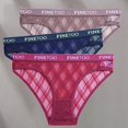 thumbnail image 1 of 3PCS/Set Mesh Women Sexy Panties Lingerie M-XXL Breathable Underwear Pantys Low Waist Girl Briefs Letter Woman Underpantpangjing, 1 of 4