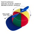 thumbnail image 4 of TOPTIE Propeller Hat Unisex Baseball Cap Colorful Hat-FB Green-Adult, 4 of 8