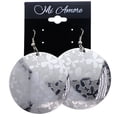 thumbnail image 2 of Mi Amore Butterfly Dangle-Earrings Silver-Tone/White, 2 of 2