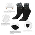 thumbnail image 6 of Bingfone Silver Glitter1 Design Patterned Men'S Women'S Casual Cotton Socks, 6 of 9