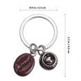 thumbnail image 2 of 1Pc Coffee Bean Design Keychain Festive Gift Keychain Bag Pendant Gift Key Ring, 2 of 9