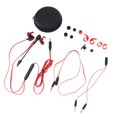 thumbnail image 1 of Auricures Intrauditivos Estéreo con Canceción de Ruido con Micrófono Desmontable, Auricures para Juegos con Vibración de Graves Profundos rojo, 1 of 10