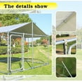 thumbnail image 4 of Large Outdoor Dog Kennel Durable Dog Cage with Waterproof Cover, 90"x90"x45", 4 of 7