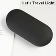 thumbnail image 3 of 2-in-2 Eyeglass & Contact Lens Case with Mirror, Hard Shell Travel Storage for Glasses & Accessories(Black), 3 of 6