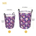thumbnail image 2 of Lsque cute rainbow mushroom Skull pattern Laundry Hamper Basket, Tall Woven Rope Hamper Basket for Clothes, Lightweight Storage Basket, Collapsible Waterproof-Medium, 2 of 8