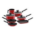 thumbnail image 1 of Batería de Cocina Tramontina Aluminio 10 Pzas Modelo Roch Rojo, 1 of 4