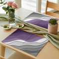 thumbnail image 3 of Purple Grey Modern Geometric Placemats Set of 6 Abstract Beach Place Mats Table Mats Kitchen Dining Home Outdoor Party Table Decoration, 3 of 9