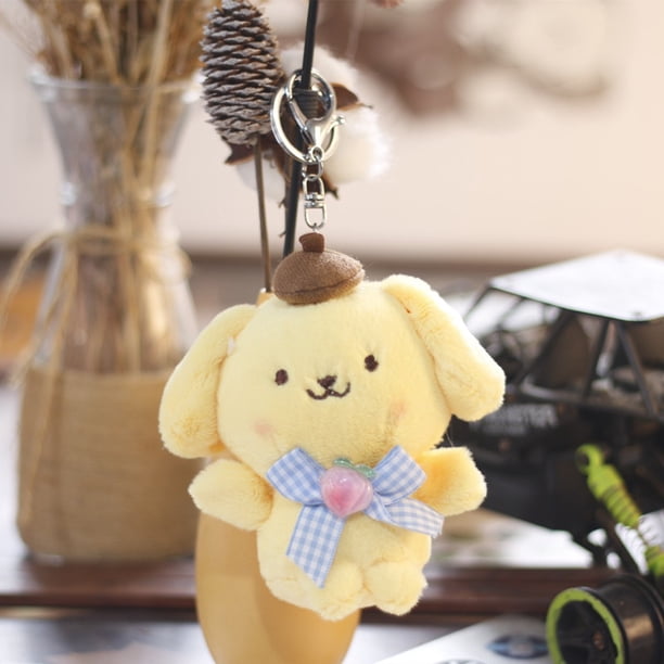 Sanrio-Colgante de figura de peluche de Anime, llavero de Hello Kitty de 10cm, Kuromi My Melody KT, gato, PC, perro, accesorios, juguetes de animales lindos Fivean unisex