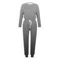 thumbnail image 4 of Gradient Jogger Sets for Kids Girls 2 Piece Loungewear Outfits with Matching Crewneck Sweatshirt and Sweatpants Suits New 2 Piece Sets for Toddler Girls Gray 7-8 Years, 4 of 5