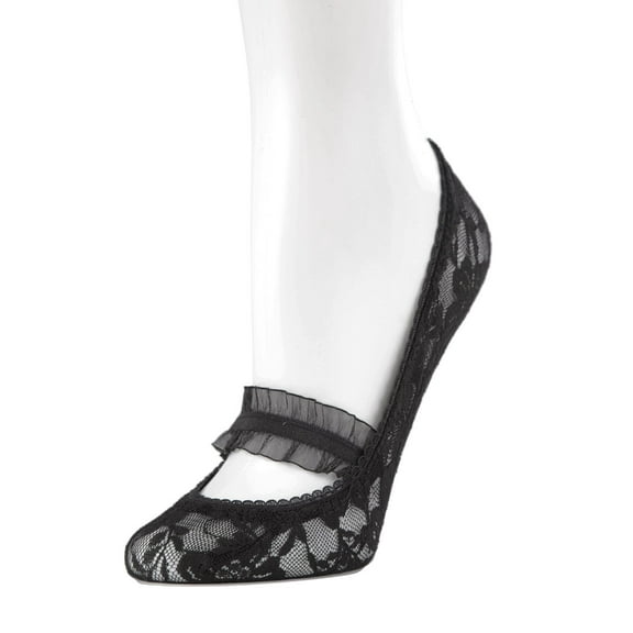 MeMoi Women's Comfort Lace No Show Liner Socks - Womens - Female, One Size, Nude