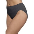 thumbnail image 3 of Bali Comfort Revolution Hi-Cut Brief Microfiber Womens Underwear Full Coverage Style-303J, 3 of 27