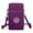 Purple, variant on BadPiggies Mini Nylon Crossbody Bag Casual Phone Coin Purse Adjustable Strap Zipper Shoulder Bag (Rose Red)
