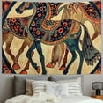 thumbnail image 2 of Sheronv Horse Circular Pattern Decorative Tapestry Wall Hanging Unique Style Graphic Tapestries Home Wall Decor Art for Living Room Bedroom Apartment Farmhouse Dorm 40x60inch, 2 of 6