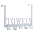 thumbnail image 1 of Toallero de material acero inoxidable, estante organizador de ropa de soporte, con 5 de puerta pa colg coración, pa toalla de pa proteger Gris plateado Sunnimix Perchero para colgar en la pared, 1 of 8