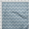 thumbnail image 4 of oneOone Rayon Teal Blue Fabric Geometric Craft Projects Decor Fabric Printed By The Yard 56 Inch Wide, 4 of 5