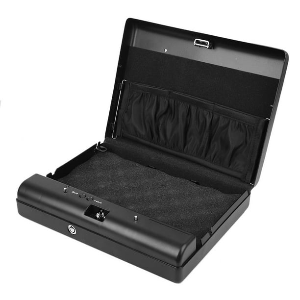 Caja de Seguridad Portátil Caja de Seguridad Caja Fuerte Caja Fuerte Portátil Objetos de Valor Caja de Almacenamiento de Joyas Contraseña Digital Y Candado de Llave de Repuesto
